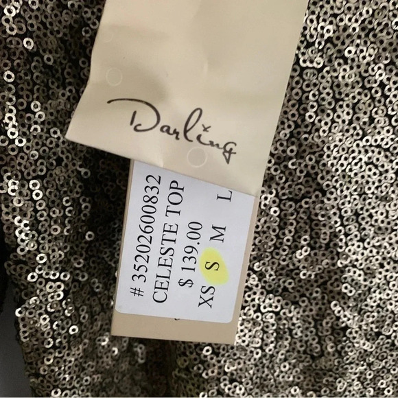 NWT Darling Celeste Sequin Top - Picture 6 of 8